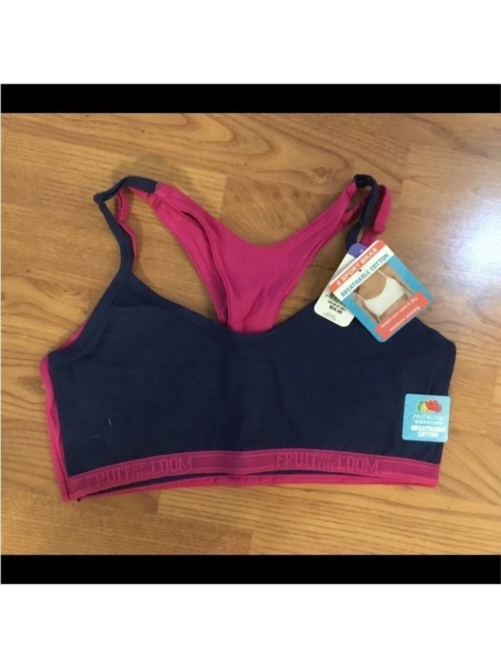 Fruit of the loom signature breathable cotton sport bras Women’s Small